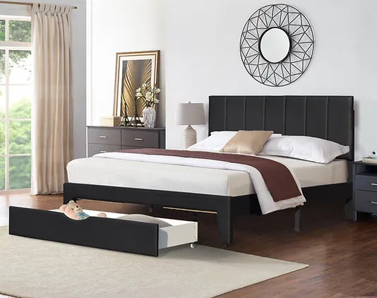 Miami Bed with Storage Drawer Queen Size