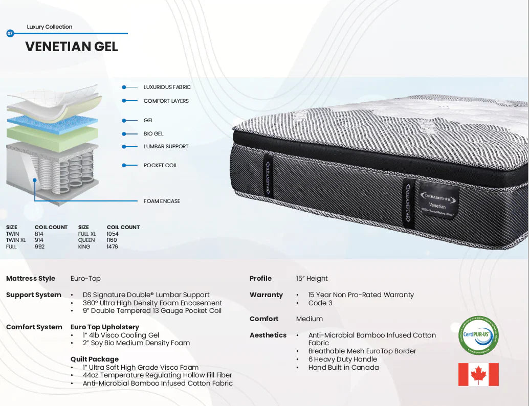 Dreamstar Venetian Gel Mattress