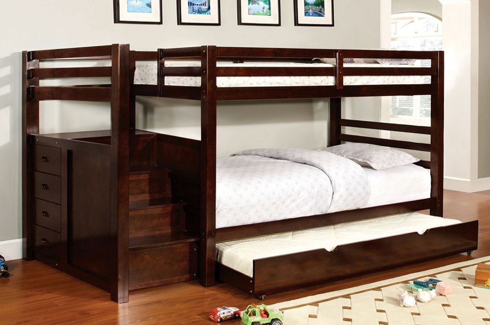 Staircase Bunk Bed With Trundle B-118