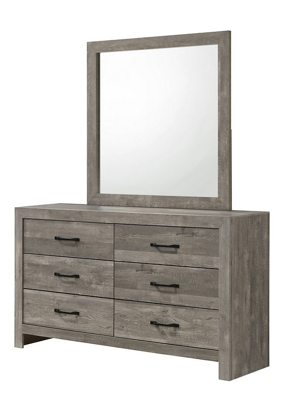 IF Charlotte Bedroom Collection - Queen Bed + Dresser + Mirror + Night Stand