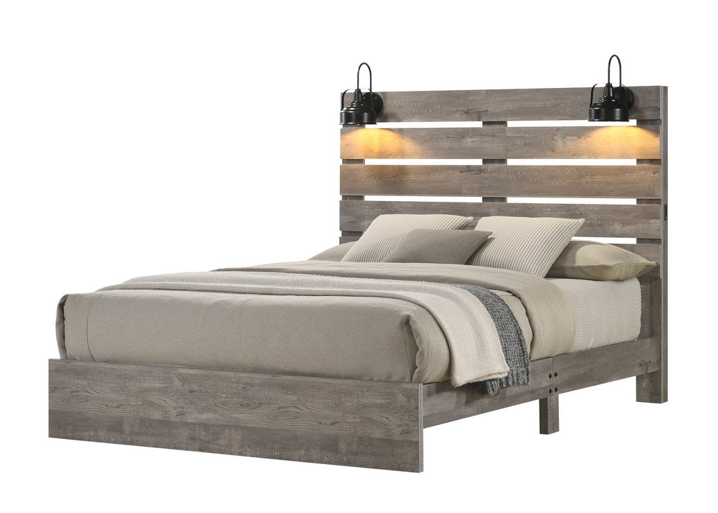 IF Charlotte Bedroom Collection - Queen Bed + Dresser + Mirror + Night Stand