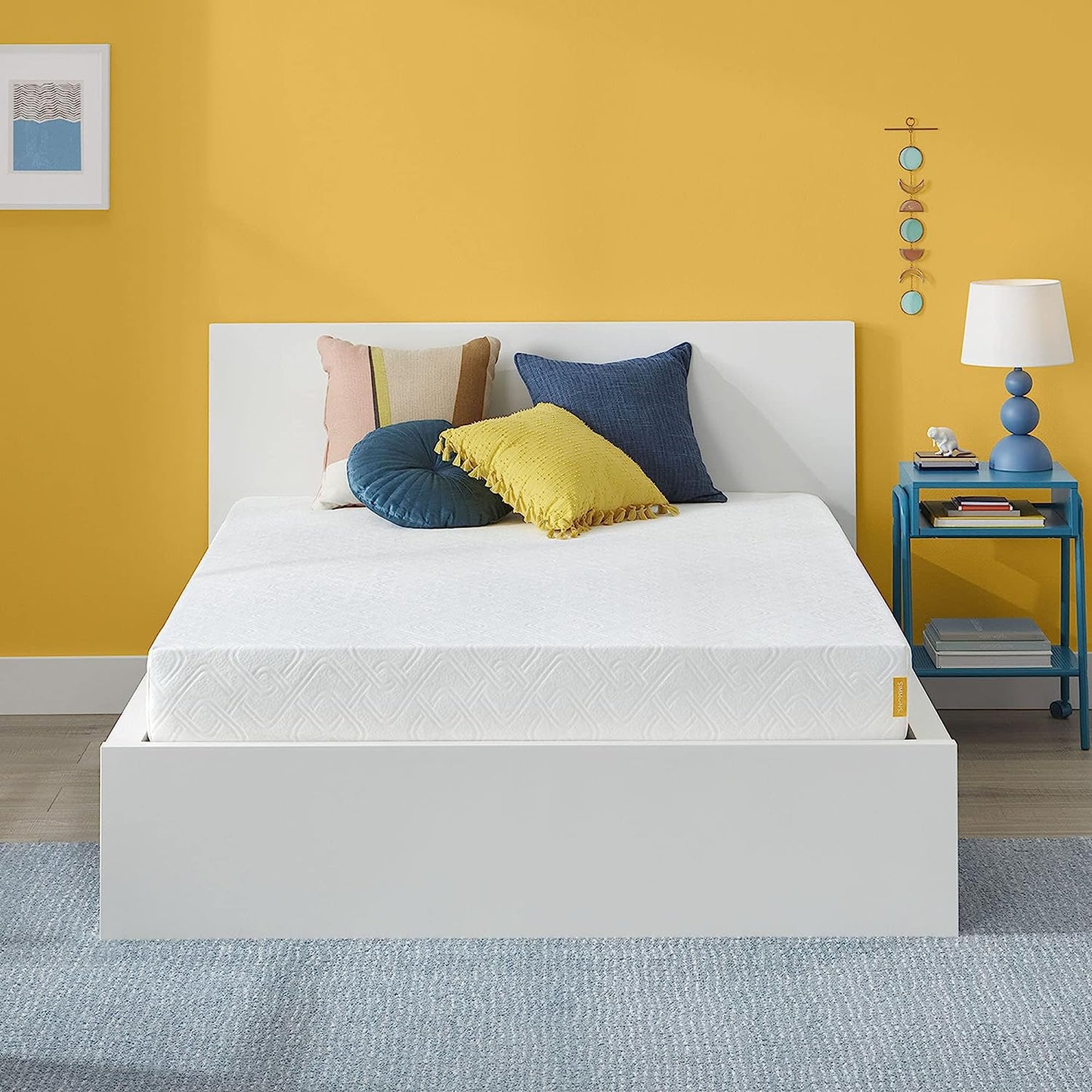 Simmons 8 Inch Medium Gel Memory Foam Mattress Queen
