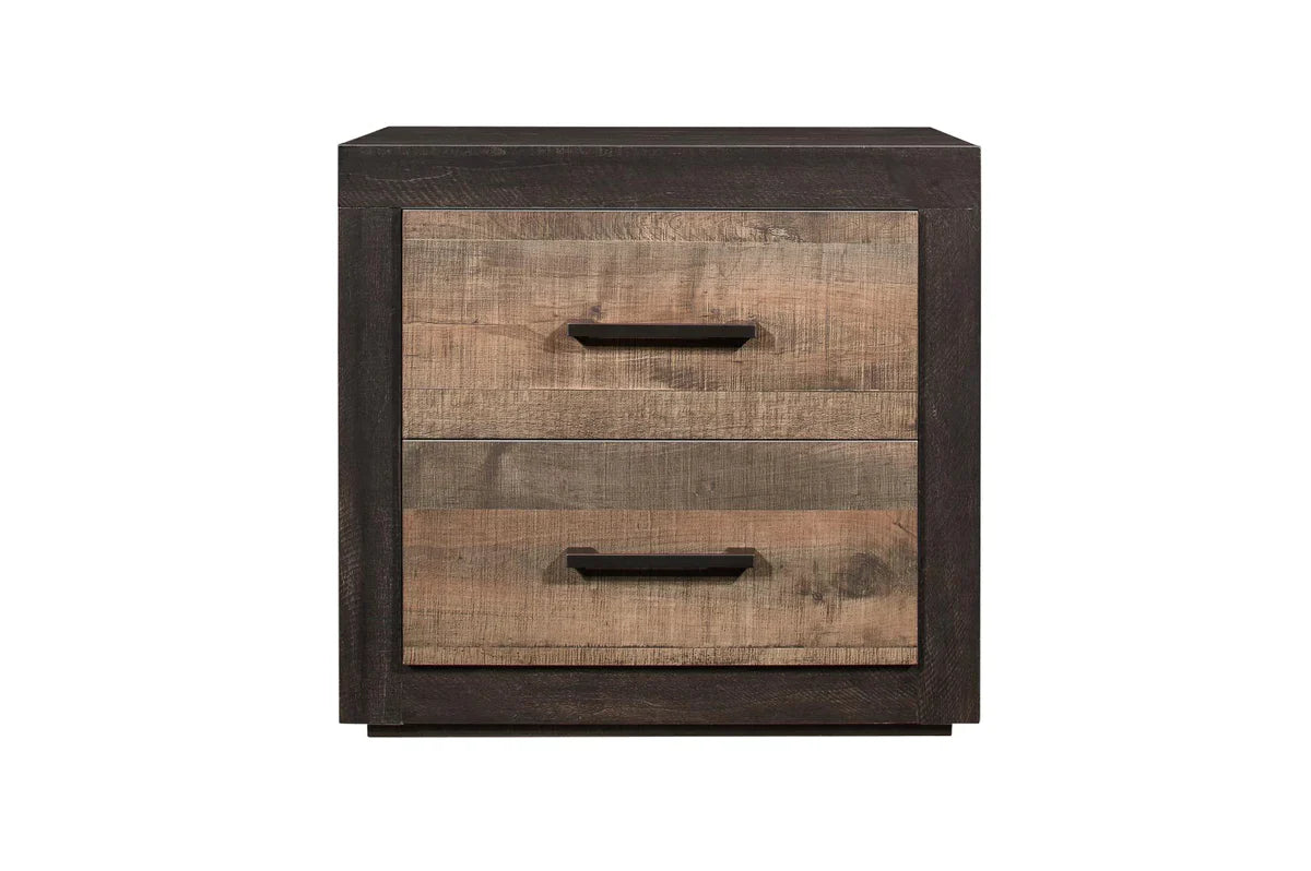 6 PC Bedroom set Rustic Dark Ebony Miter Bedroom Collection 1762 MZ365