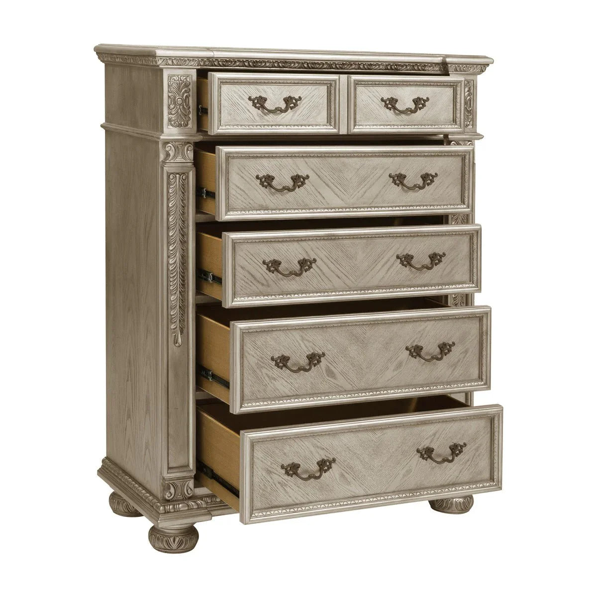 Catalonia Platinum Gold Bedroom Collection HE365