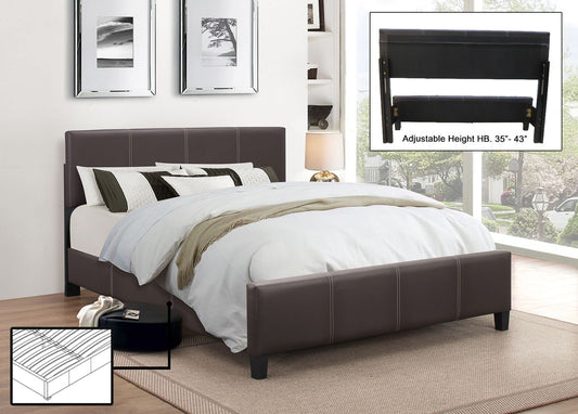 IF-176 - Espresso Bed with Contrast Stitching